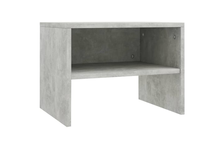 Yöpöytä betoninharmaa 40x30x30 cm lastulevy - Harmaa - Yöpöytä