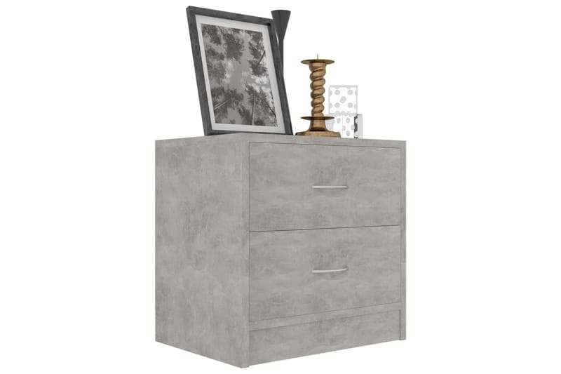 Yöpöytä betoninharmaa 40x30x40 cm lastulevy - Harmaa - Huonekalut - Pöytä & ruokailuryhmä - Apupöytä & sivupöytä - Yöpöytä