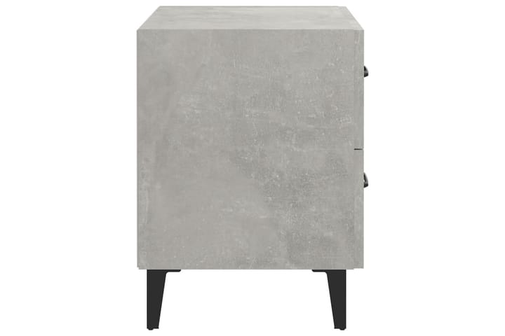 Yöpöytä betoninharmaa 40x35x47,5 cm - Harmaa - Yöpöytä