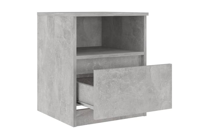 Yöpöytä betoninharmaa 40x40x50 cm lastulevy - Yöpöytä