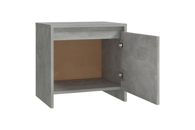 Yöpöytä betoninharmaa 45x34x44,5 cm lastulevy - Harmaa - Huonekalut - Pöytä & ruokailuryhmä - Apupöytä & sivupöytä - Yöpöytä
