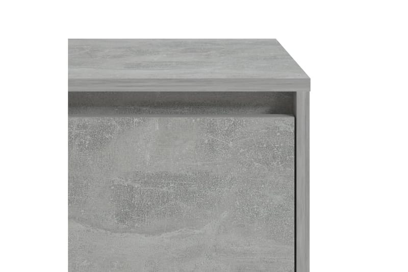 Yöpöytä betoninharmaa 45x34x44,5 cm lastulevy - Harmaa - Huonekalut - Pöytä & ruokailuryhmä - Apupöytä & sivupöytä - Yöpöytä