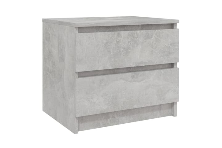 Yöpöytä betoninharmaa 50x39x43,5 cm lastulevy - Yöpöytä