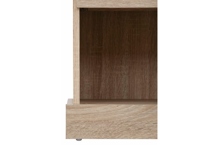Yöpöytä Borgela 45 cm Säilytyksellä Laatikko+Hylly - Ruskea - Yöpöytä