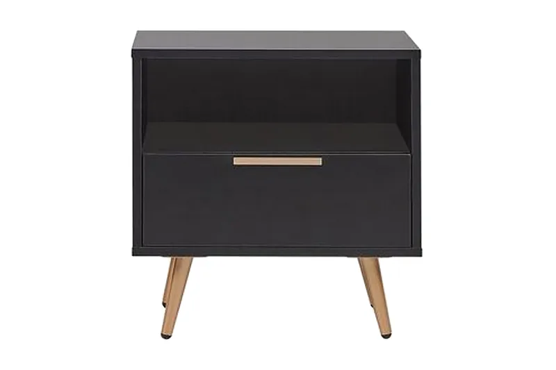 Yöpöytä Cabazon 50 cm, Musta / Kulta