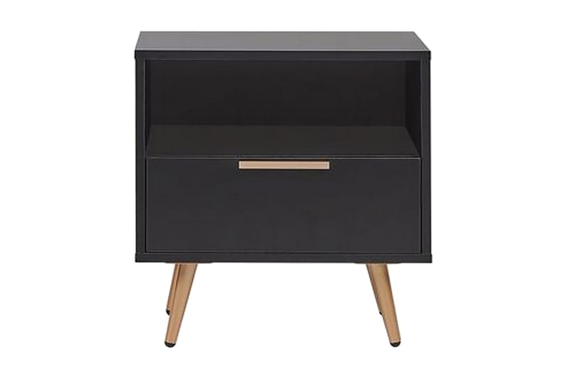 Yöpöytä Cabazon 50 cm, Musta / Kulta