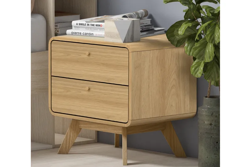 Yöpöytä Caitlyn 51 cm - Luonnonväri - Huonekalut - Pöytä & ruokailuryhmä - Apupöytä & sivupöytä - Yöpöytä