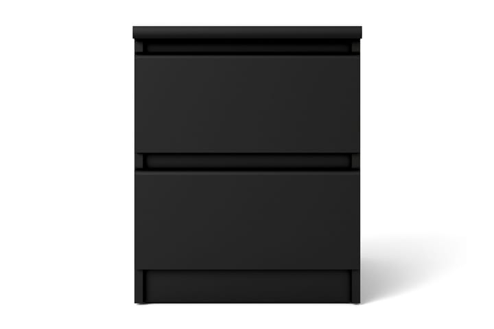 Yöpöytä Delish 2 laatikolla - Musta matta - Yöpöytä