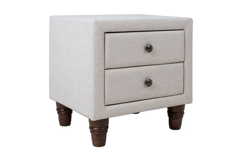 Yöpöytä Emilia Vaaleanbeige - Huonekalut - Pöytä & ruokailuryhmä - Apupöytä & sivupöytä - Yöpöytä