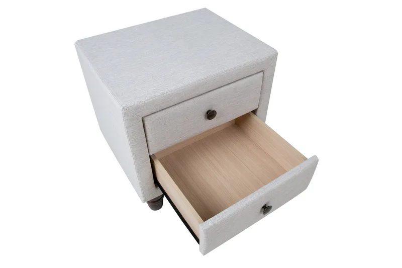 Yöpöytä Emilia Vaaleanbeige - Huonekalut - Pöytä & ruokailuryhmä - Apupöytä & sivupöytä - Yöpöytä