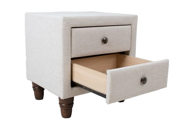 Yöpöytä Emilia Vaaleanbeige - Huonekalut - Pöytä & ruokailuryhmä - Apupöytä & sivupöytä - Yöpöytä