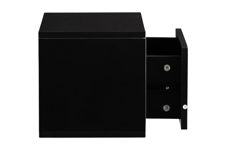 Yöpöytä Ferinto 35x32 cm - Musta - Marmoripöydät - Yöpöytä - Kokoontaitettavat pöydät