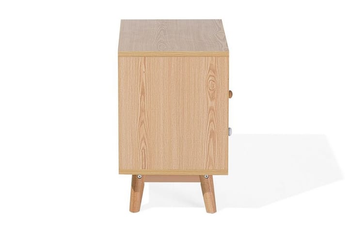 Yöpöytä Francise 40 cm Säilytyksellä 2 laatikkoa+Hylly - Ruskea/Valkoinen/Harmaa - Yöpöytä