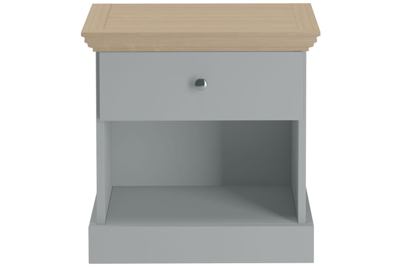 Yöpöytä Galen 45x35 cm - Harmaa/Ruskea - Huonekalut - Pöytä & ruokailuryhmä - Apupöytä & sivupöytä - Yöpöytä