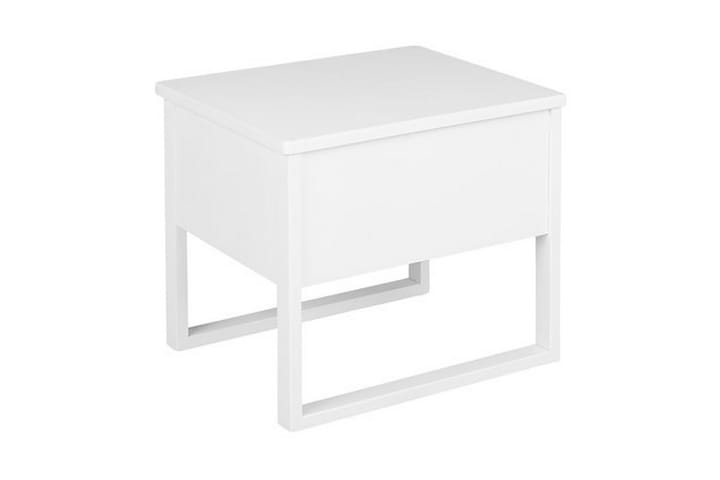 Yöpöytä Giulia 50 cm - Valkoinen - Yöpöytä