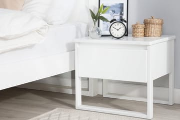 Yöpöytä Giulia 50 cm - Valkoinen - Huonekalut - Pöytä & ruokailuryhmä - Apupöytä & sivupöytä - Yöpöytä