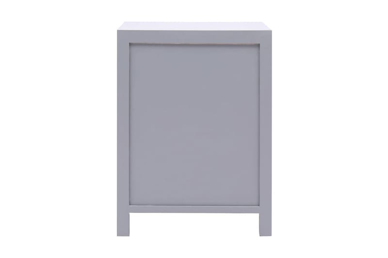 Yöpöytä harmaa 38x28x52 cm keisaripuu - Harmaa - Huonekalut - Pöytä & ruokailuryhmä - Apupöytä & sivupöytä - Yöpöytä