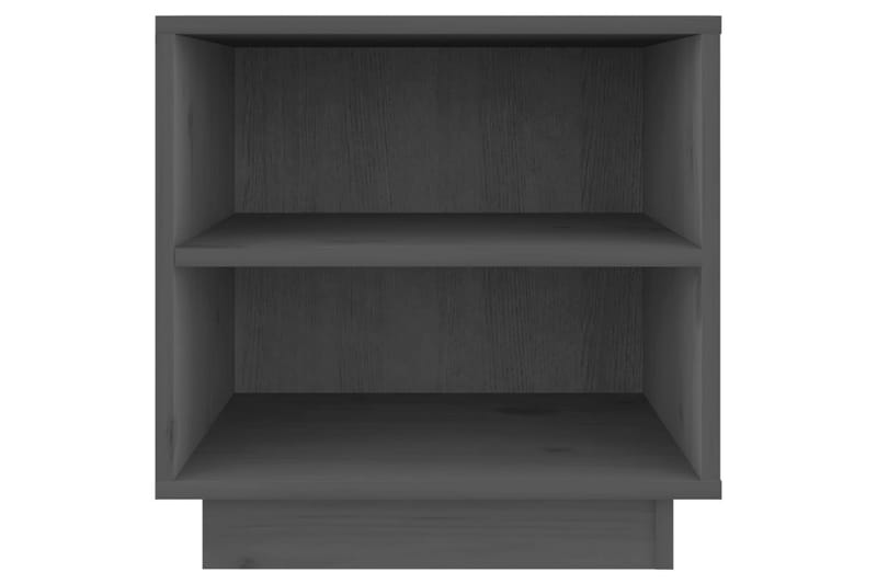 Yöpöytä harmaa 40x34x40 cm täysi mänty - Harmaa - Huonekalut - Pöytä & ruokailuryhmä - Apupöytä & sivupöytä - Yöpöytä