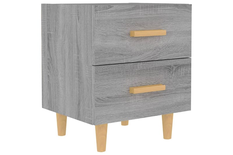 Yöpöytä harmaa Sonoma 40x35x47,5 cm - Harmaa - Huonekalut - Pöytä & ruokailuryhmä - Apupöytä & sivupöytä - Yöpöytä