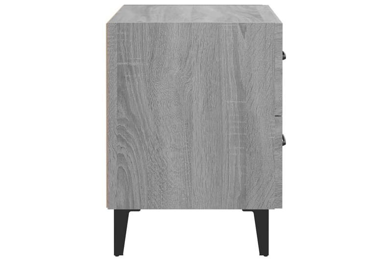Yöpöytä harmaa Sonoma 40x35x47,5 cm - Harmaa - Huonekalut - Pöytä & ruokailuryhmä - Apupöytä & sivupöytä - Yöpöytä
