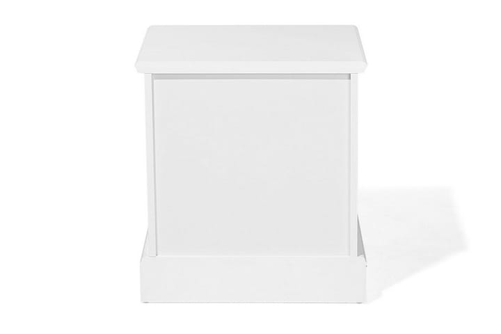 Yöpöytä Hevingham 48 cm Säilytyksellä Laatikko+Hylly - Valkoinen - Yöpöytä