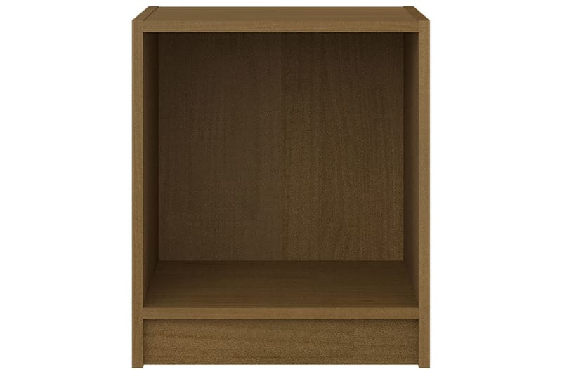 Yöpöytä hunajanruskea 35,5x33,5x41,5 cm täysi mänty - Ruskea - Huonekalut - Pöytä & ruokailuryhmä - Apupöytä & sivupöytä - Yöpöytä
