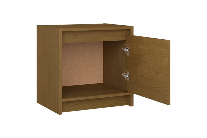Yöpöytä hunajanruskea 40x30,5x40 cm täysi mänty - Ruskea - Huonekalut - Pöytä & ruokailuryhmä - Apupöytä & sivupöytä - Yöpöytä