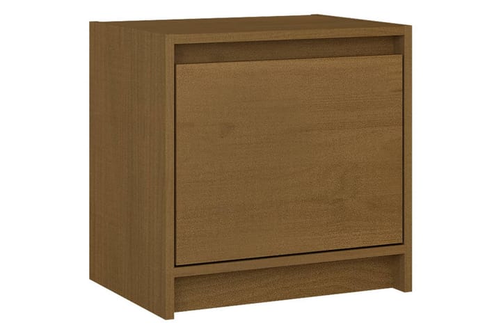 Yöpöytä hunajanruskea 40x30,5x40 cm täysi mänty - Ruskea - Yöpöytä