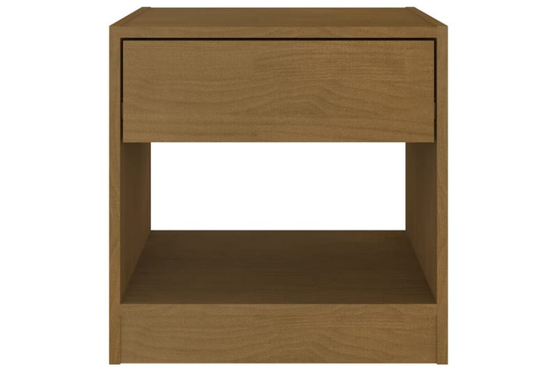 Yöpöytä hunajanruskea 40x31x40 cm täysi mänty - Ruskea - Huonekalut - Pöytä & ruokailuryhmä - Apupöytä & sivupöytä - Yöpöytä