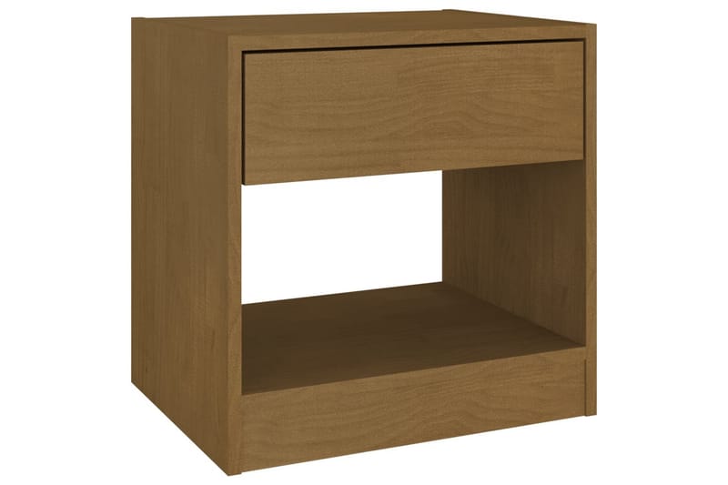 Yöpöytä hunajanruskea 40x31x40 cm täysi mänty - Ruskea - Huonekalut - Pöytä & ruokailuryhmä - Apupöytä & sivupöytä - Yöpöytä