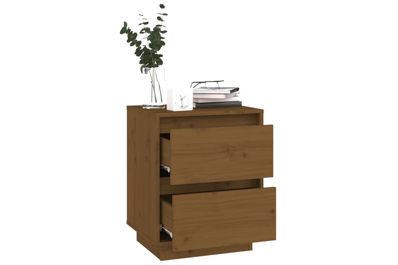 Yöpöytä hunajanruskea 40x35x50 cm täysi mänty - Ruskea - Huonekalut - Pöytä & ruokailuryhmä - Apupöytä & sivupöytä - Yöpöytä