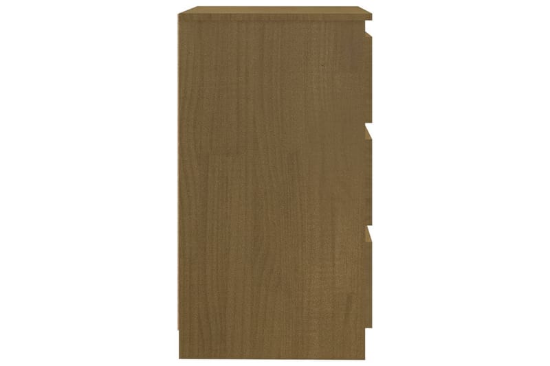 Yöpöytä hunajanruskea 60x36x64 cm täysi mänty - Ruskea - Huonekalut - Pöytä & ruokailuryhmä - Apupöytä & sivupöytä - Yöpöytä