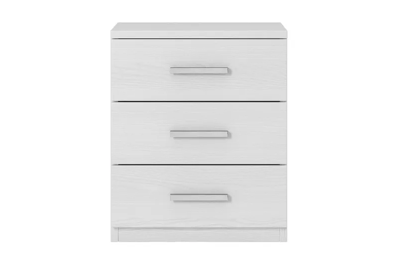 Yöpöytä Jorbes 41x46 cm, Tuhkanharmaa/Valkoinen