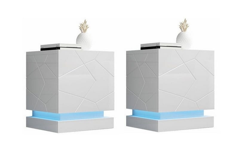 Yöpöytä Juniskär 46 cm, Valkoinen