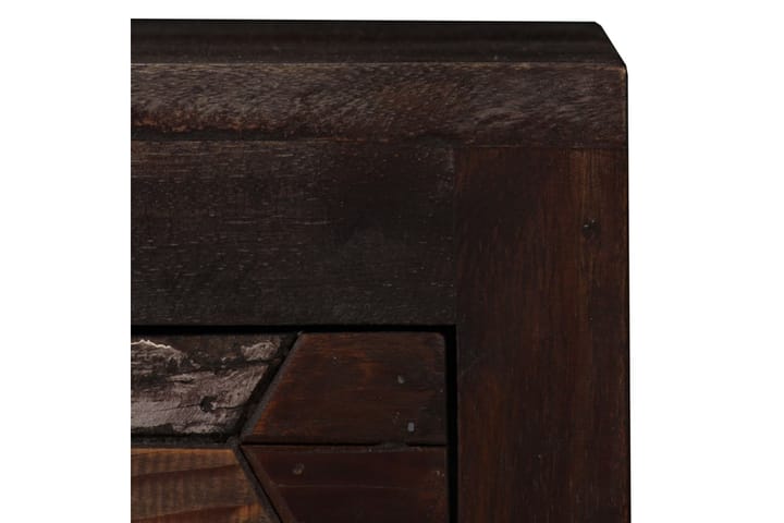 Yöpöytä kiinteä kierrätetty puu 40x30x50 cm - Ruskea - Yöpöytä
