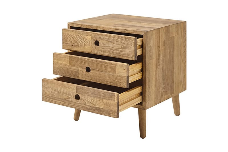 Yöpöytä Konsha 35x42 cm - Luonnonväri - Huonekalut - Pöytä & ruokailuryhmä - Apupöytä & sivupöytä - Yöpöytä