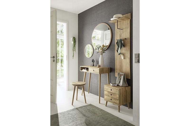 Yöpöytä Konsha 35x42 cm - Luonnonväri - Huonekalut - Pöytä & ruokailuryhmä - Apupöytä & sivupöytä - Yöpöytä