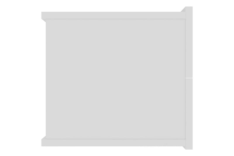 Yöpöytä korkeakiilto valkoinen 40x30x30 cm lastulevy - Valkoinen - Huonekalut - Pöytä & ruokailuryhmä - Apupöytä & sivupöytä - Yöpöytä