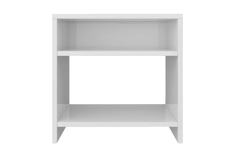 Yöpöytä korkeakiilto valkoinen 40x30x40 cm lastulevy - Valkoinen - Huonekalut - Pöytä & ruokailuryhmä - Apupöytä & sivupöytä - Yöpöytä
