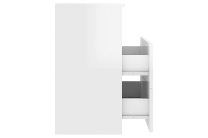 Yöpöytä korkeakiilto valkoinen 50x32x60 cm - Valkoinen - Yöpöytä
