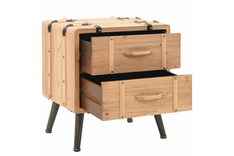 Yöpöytä kuusi 50x35x57 cm - Ruskea - Huonekalut - Pöytä & ruokailuryhmä - Apupöytä & sivupöytä - Yöpöytä