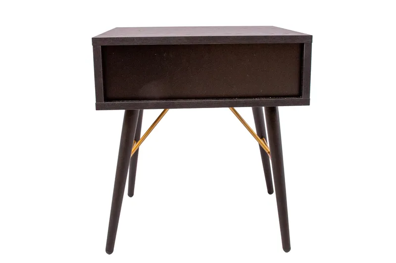 Yöpöytä Luxemburg Musta/Kupari - Huonekalut - Pöytä & ruokailuryhmä - Apupöytä & sivupöytä - Yöpöytä