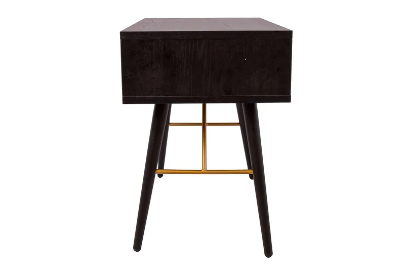 Yöpöytä Luxemburg Musta/Kupari - Huonekalut - Pöytä & ruokailuryhmä - Apupöytä & sivupöytä - Yöpöytä