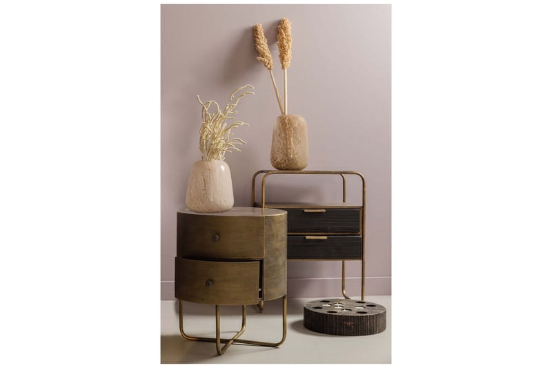 Yöpöytä Lviv 39 cm - Antiikki Messinki - Huonekalut - Pöytä & ruokailuryhmä - Apupöytä & sivupöytä - Yöpöytä