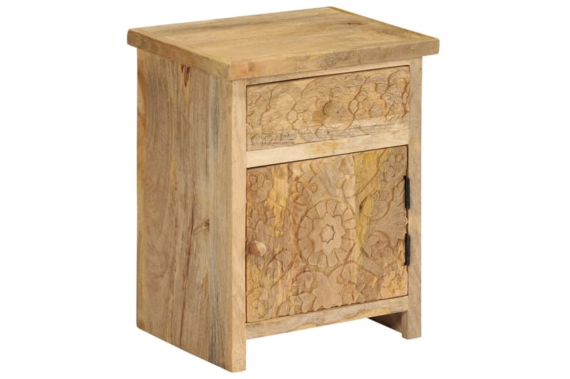Yöpöytä mangopuu 40x30x50 cm - Ruskea - Huonekalut - Pöytä & ruokailuryhmä - Apupöytä & sivupöytä - Yöpöytä