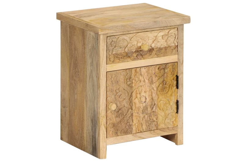 Yöpöytä mangopuu 40x30x50 cm - Ruskea - Huonekalut - Pöytä & ruokailuryhmä - Apupöytä & sivupöytä - Yöpöytä