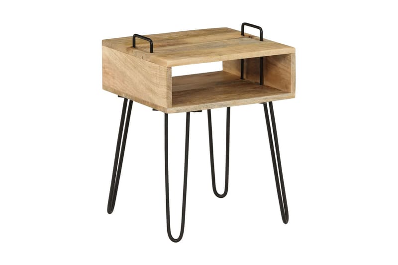 Yöpöytä mangopuu 40x34x47 cm - Ruskea - Huonekalut - Pöytä & ruokailuryhmä - Apupöytä & sivupöytä - Yöpöytä