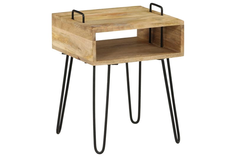Yöpöytä mangopuu 40x34x47 cm - Ruskea - Huonekalut - Pöytä & ruokailuryhmä - Apupöytä & sivupöytä - Yöpöytä