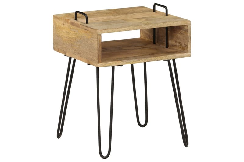 Yöpöytä mangopuu 40x34x47 cm - Ruskea - Huonekalut - Pöytä & ruokailuryhmä - Apupöytä & sivupöytä - Yöpöytä