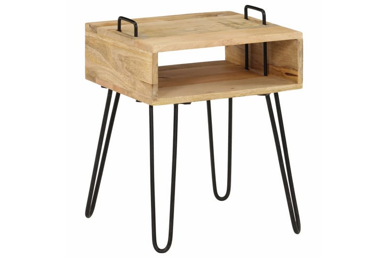 Yöpöytä mangopuu 40x34x47 cm - Ruskea - Huonekalut - Pöytä & ruokailuryhmä - Apupöytä & sivupöytä - Yöpöytä
